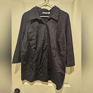 Black button up dress shirt